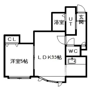 レユシールN30【203号室】の間取り