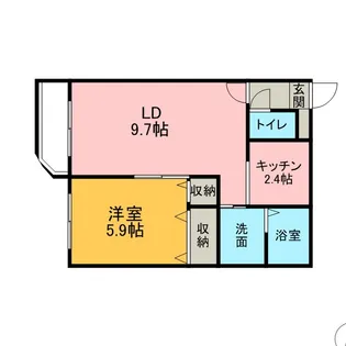 ブレス307【106号室】の間取り