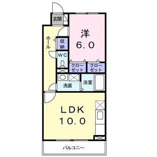 クリスタルリバー七番館【305号室】の間取り