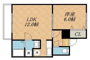 グランデージ新琴似【3203号室】の間取り