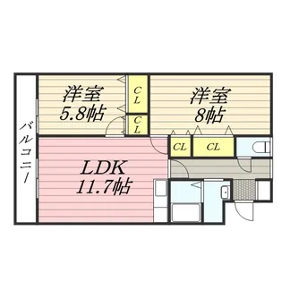 住谷マンション【1階】の間取り