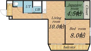 サンシティ新琴似【00401号室】の間取り