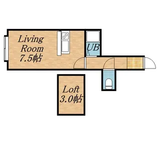 メゾン石狩A棟【203号室】の間取り