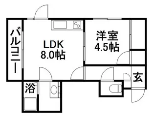 プレインハイム【4階】の間取り