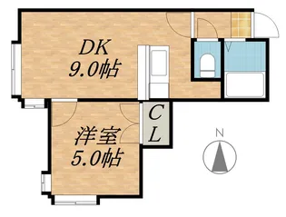 シャトーメロン【1階】の間取り