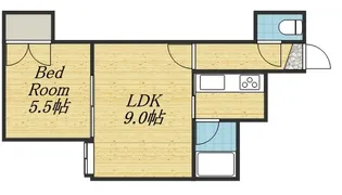 サンタペルシェII【203号室】の間取り