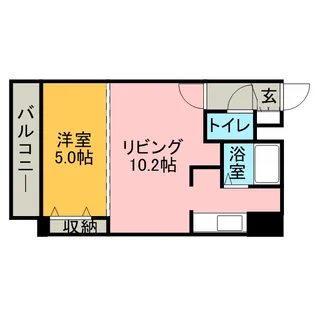 サウスシティ【6階】の間取り