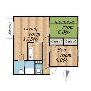 シャテロN27【0101号室】の間取り