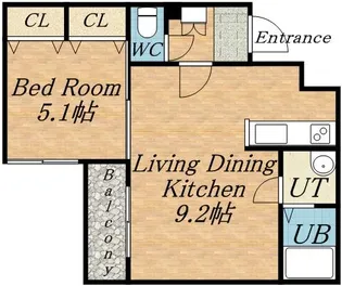 フェイバリト麻生【4階】の間取り