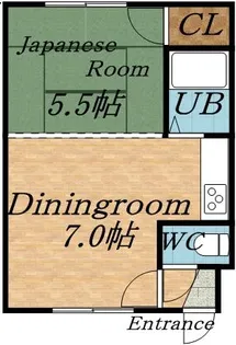 やまだマンション【0002号室】の間取り