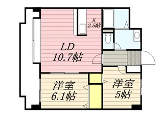 ルピナス壱番館【0903号室】の間取り
