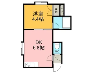 ドエルてん新道東37【2階】の間取り