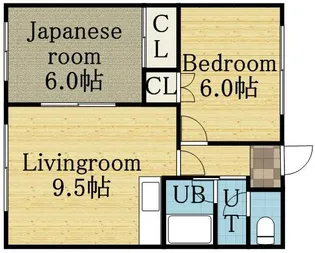 ハイツノースシティ【205号室】の間取り