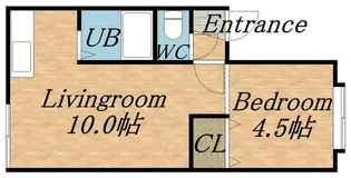 アパートメントワキザカ【A4号室】の間取り