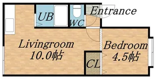 アパートメントワキザカ【B8号室】の間取り