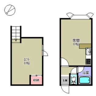 パルハイム北麻生【101号室】の間取り