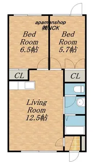 東栄ハイツ44【0201号室】の間取り