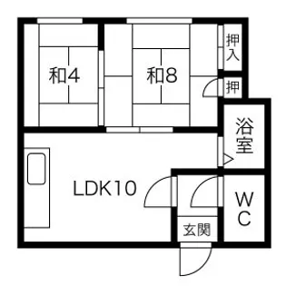藤ハイム【6号室】の間取り