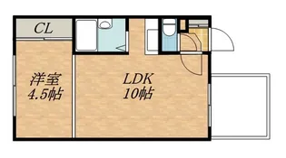 カサデューク北33条【91302号室】の間取り