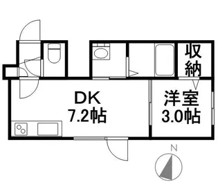 ネージュ元町Ⅱ【0202号室】の間取り