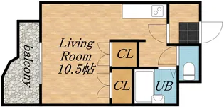 セゾン・ドゥ・ブランシェ北21条【0403号室】の間取り