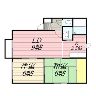メールカルム【2階】の間取り