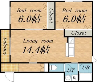 ハルニレ【2階】の間取り