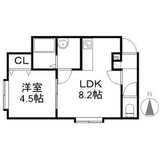 アドバンス北23条【3階】の間取り