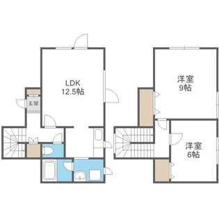 パークハイツA【左号室】の間取り
