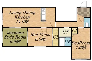 コパーヂ27【0201号室】の間取り