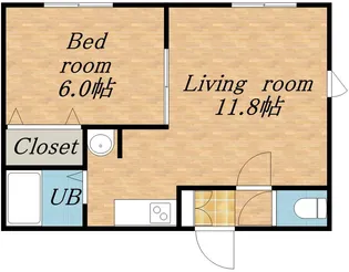 ラ・ミカーメ【0303号室】の間取り