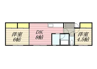 2LDKの間取り画像