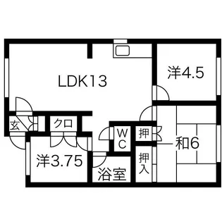 プレール73【101号室】の間取り