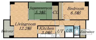 ビビールエスパシオ【0402号室】の間取り