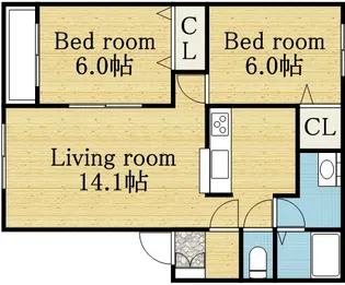 KIハウスN50D棟【0105号室】の間取り