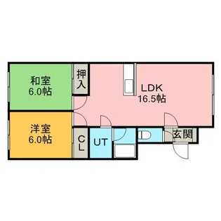 西麻生タナカ【0102号室】の間取り
