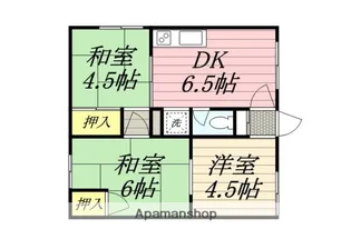 43条ハイツ【3階】の間取り