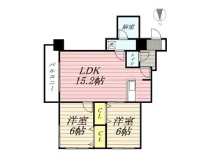 ノルテブリッサ24ロード【7階】の間取り