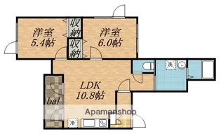 第2高本ビル【201号室】の間取り
