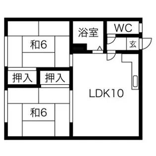 二光マンション【102号室】の間取り