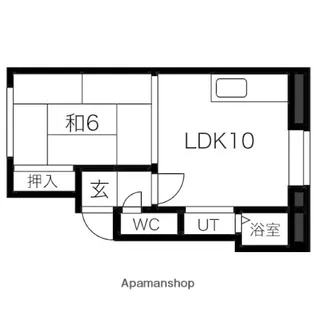 リバーサイド新川【2階】の間取り