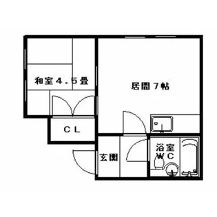 ホワイトビルA【00505号室】の間取り