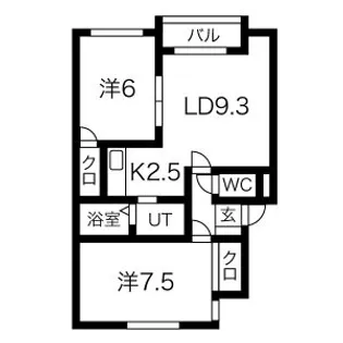 ノーマルヒル元町【105号室】の間取り