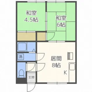 ハイツ本間【3階】の間取り