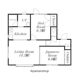 コーポルシオール【3階】の間取り