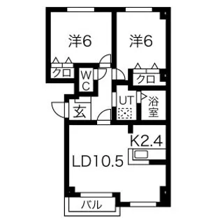 パシフィックプレイスI【1階】の間取り