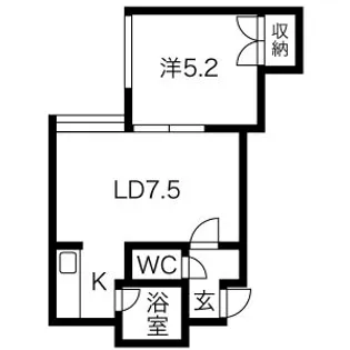 ハイツグレースモアII【2階】の間取り