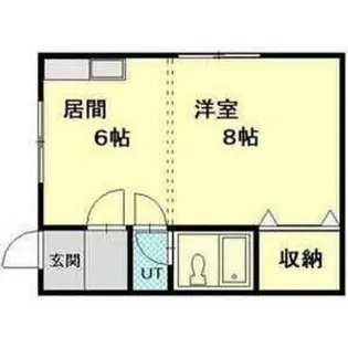 コーポながた【201号室】の間取り