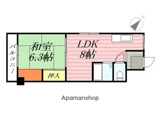 石橋ハイツI【802号室】の間取り