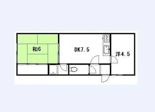 第1新琴似スカイコーポ【106号室】の間取り